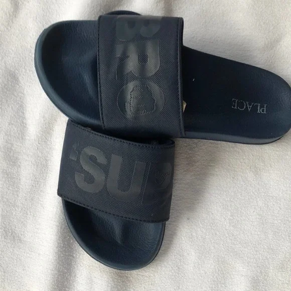 Place kids Navy Blue Sliders . - Picture 3 of 6
